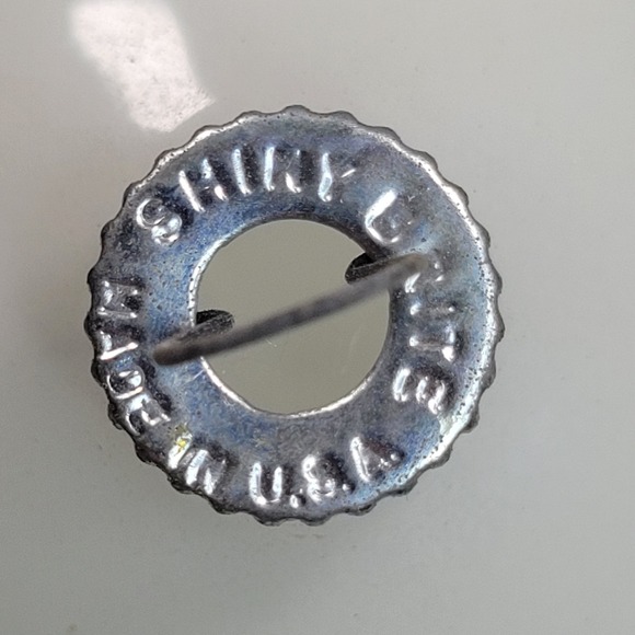 Shiny Brite Christmas Ornament Glass Blue Ombre Winter Village Church Tree Scene - Picture 8 of 10